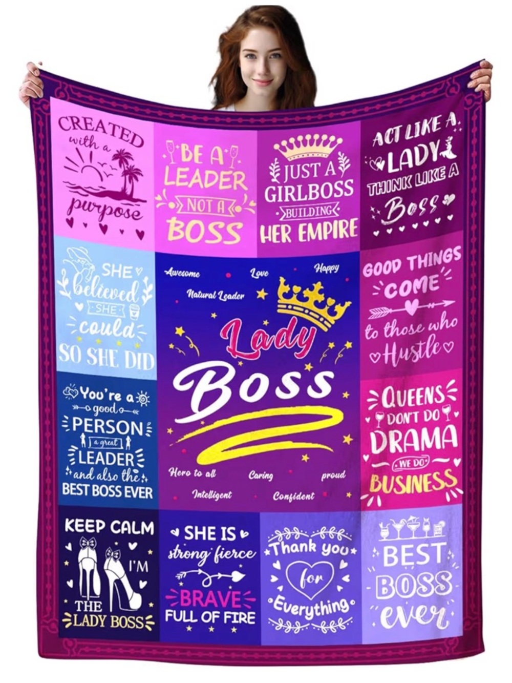 Boss Lady Throw Blanket
